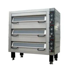 BakeMax Electric Artisan Stone Deck Ovens 3 Pan Wide, 1 to 4 decks