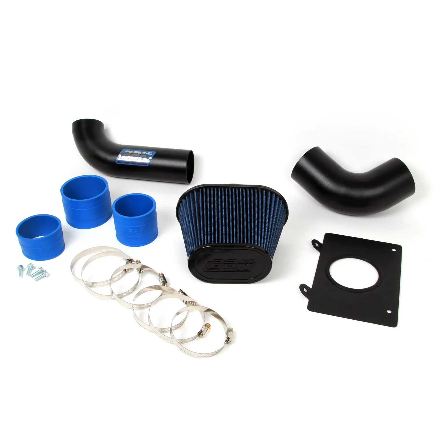 BBK Performance Parts 15575 1986-1993 MUSTANG 5.0 FENDERWELL COLD AIR INTAKE (BLACKOUT FINISH)