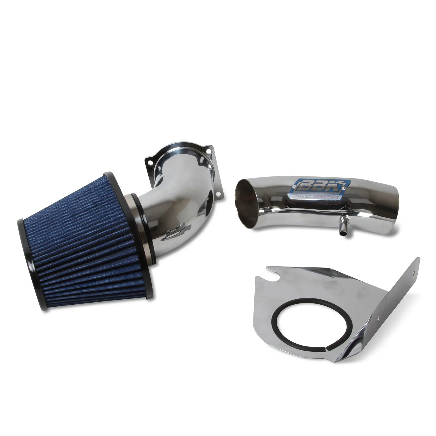 BBK Performance Parts 1712 1994-1995 MUSTANG 5.0 COLD AIR INTAKE - FENDERWELL STYLE (POWDER CHROME)