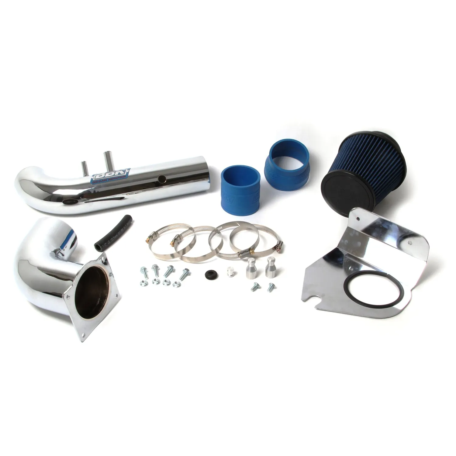 BBK Performance Parts 1718 1996-2004 FORD MUSTANG 4.6L GT COLD AIR INTAKE-FENDERWELL STYLE (POWDER CHROME)