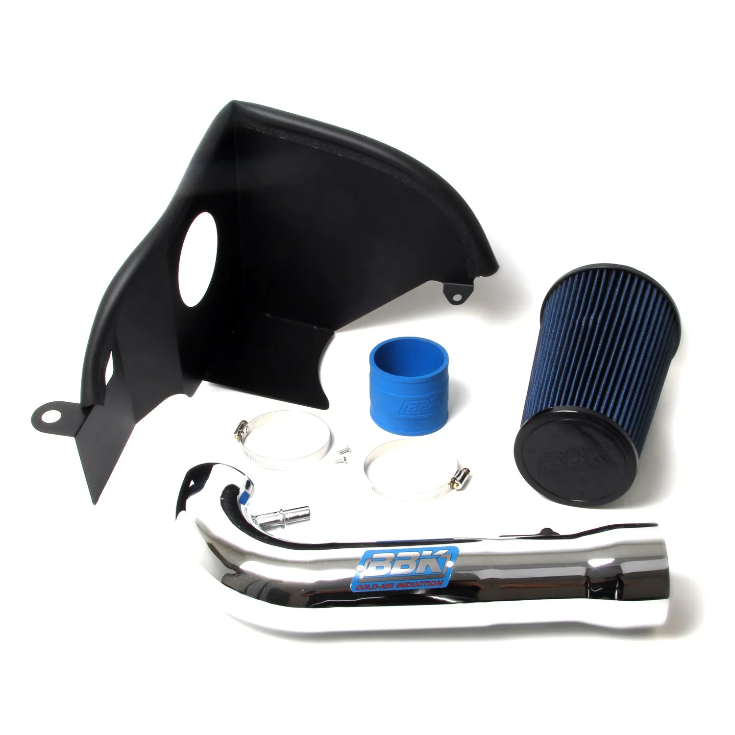 BBK Performance Parts 1737 2005-2010 MUSTANG 4.0L V6 COLD AIR INTAKE KIT (POWDER CHROME)