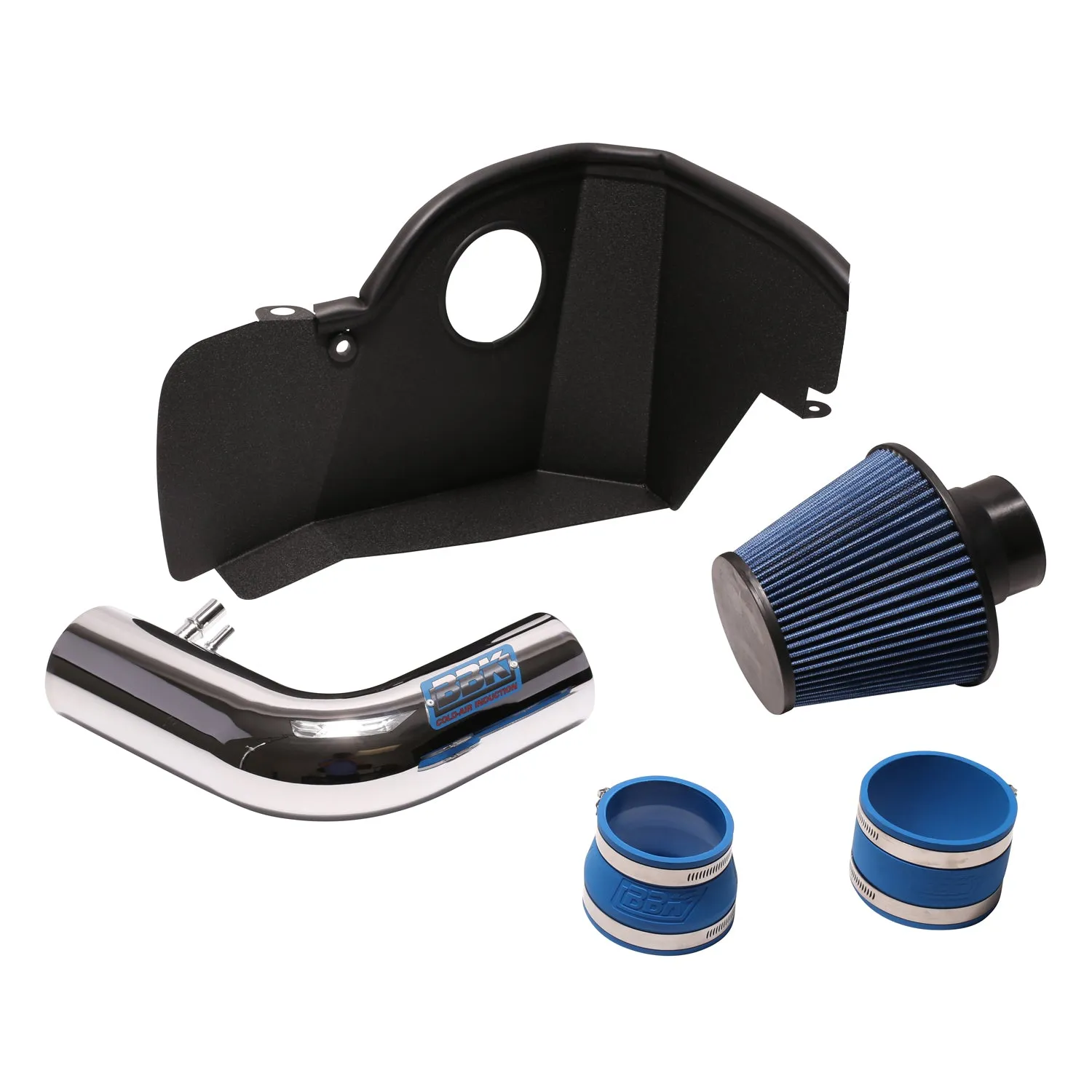 BBK Performance Parts 1846 2015-2017 MUSTANG 3.7L COLD AIR INDUCTION SYSTEM (POWDER CHROME).
