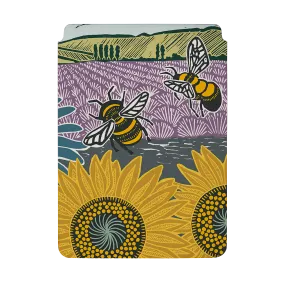 Bees and Sunflower By Kate Heiss Laptop, Kindle & iPad Sleeve