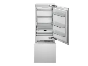 Bertazzoni 30 inch Reversible Door Built-In Bottom Mount Refrigerator REF30BMBZPNV