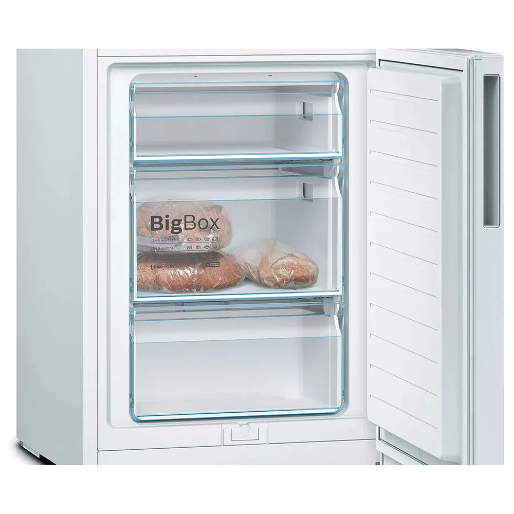 Bosch 60/40 Serie 4 287L Freestanding Fridge Freezer - White | KGV336WEAG