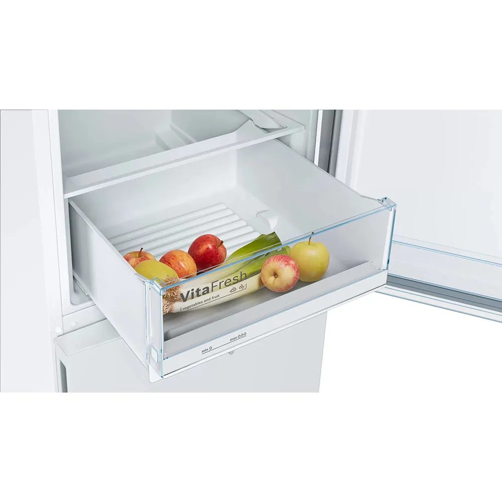 Bosch 60/40 Serie 4 287L Freestanding Fridge Freezer - White | KGV336WEAG