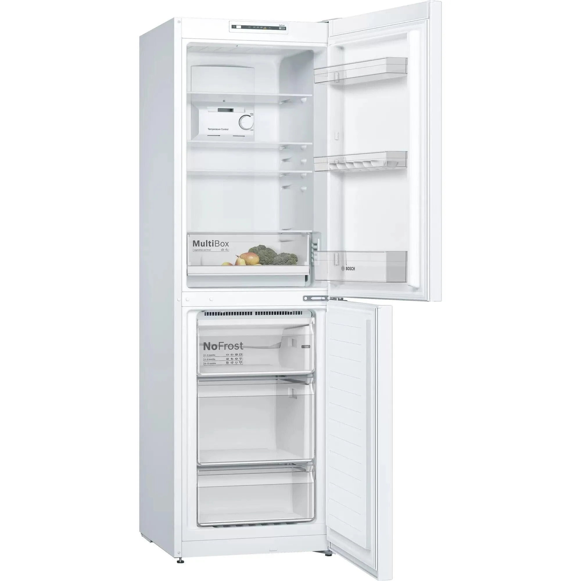 Bosch Serie 2 No Frost Freestanding Fridge Freezer - White | KGN34NWEAG