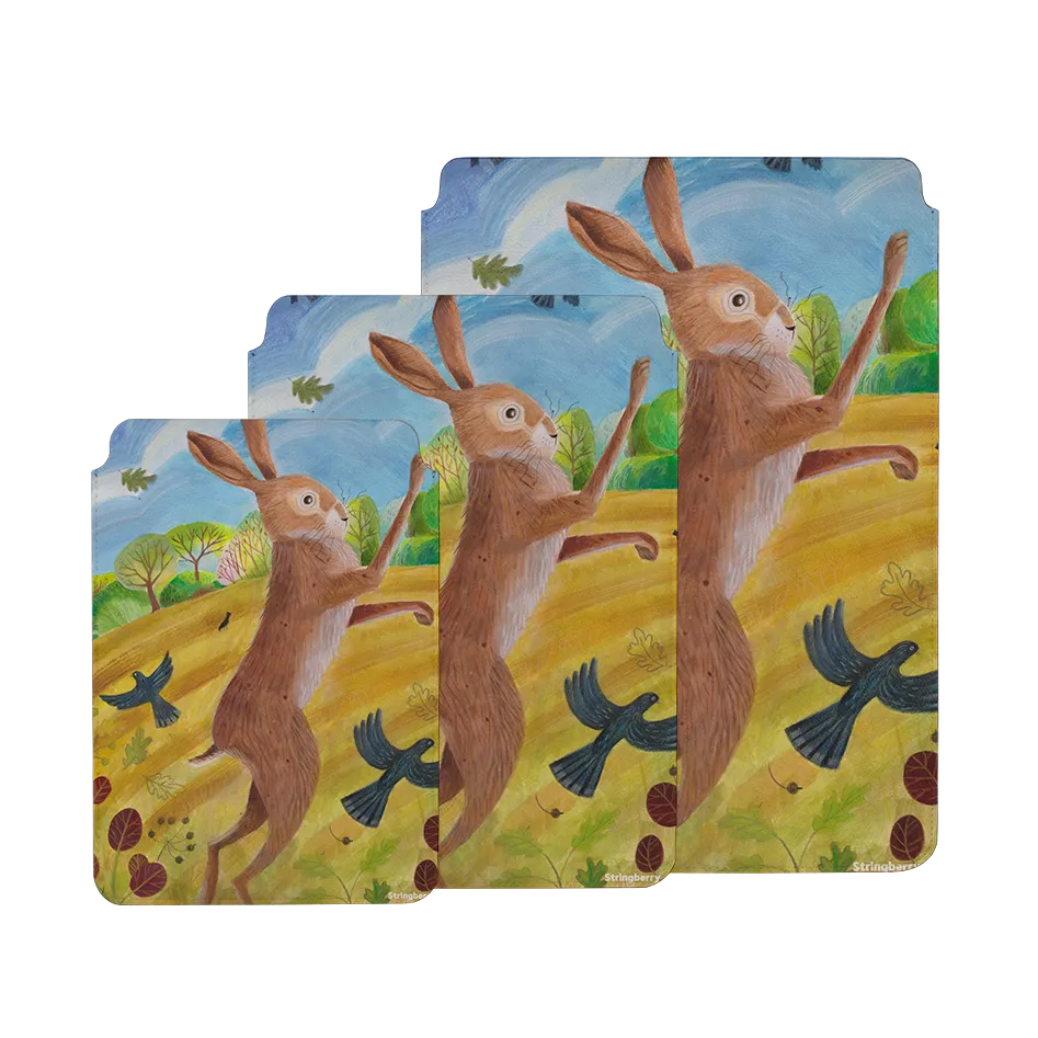 Boxing Hare By Bex Parkin Laptop, Kindle & iPad Sleeve