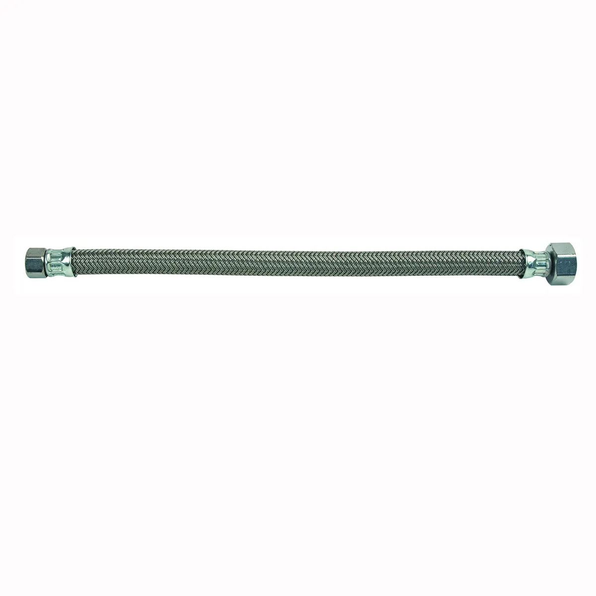 BrassCraft PSB832 Faucet Connector, 3/8 in Inlet, Compression Inlet, 1/2 in Outlet, FIP Outlet, Polymer Tubing, 16 in L
