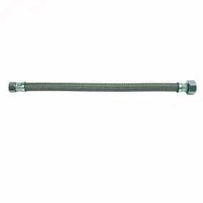 BrassCraft PSB836 Faucet Connector, 3/8 in Inlet, Compression Inlet, 1/2 in Outlet, FIP Outlet, Polymer Tubing, 20 in L