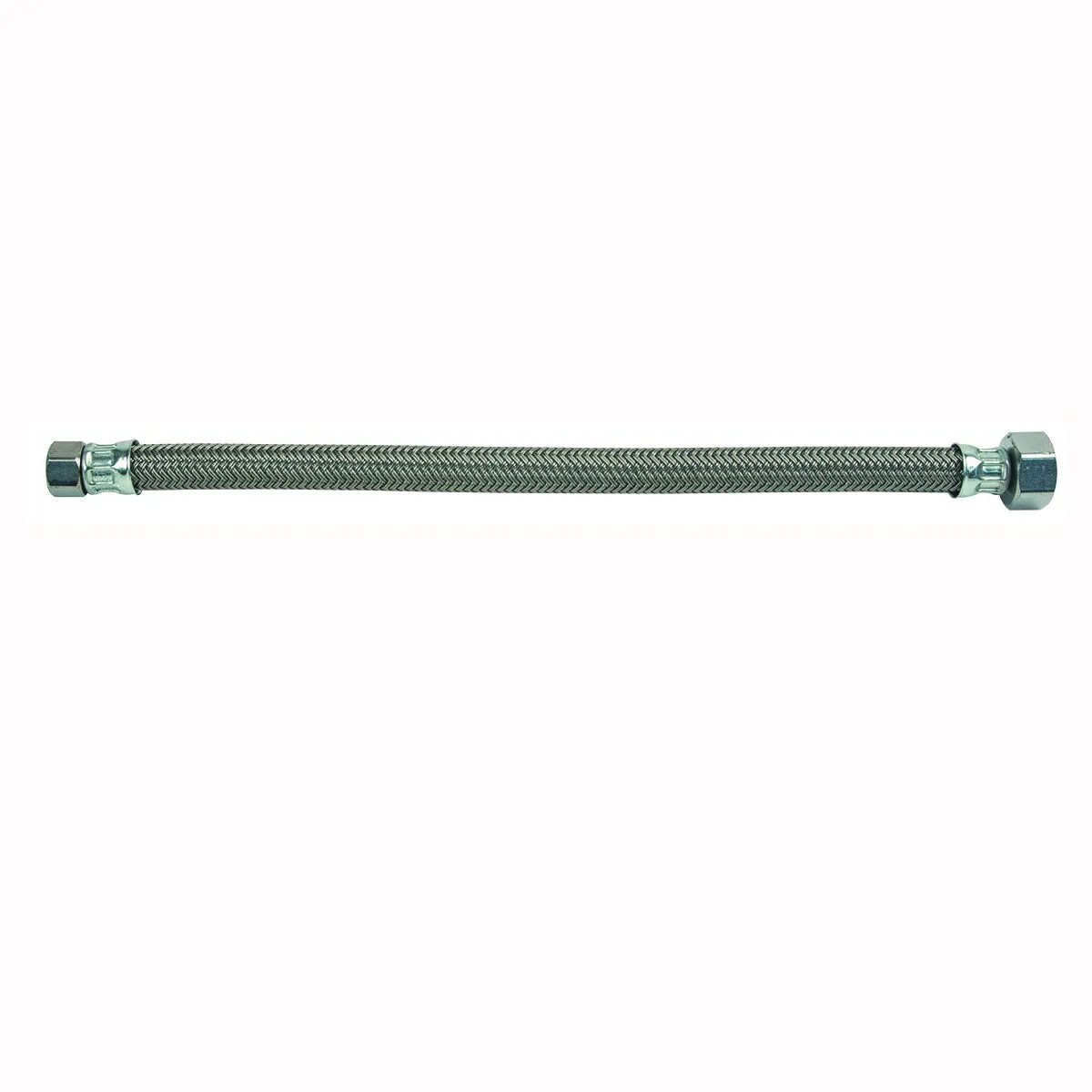 BrassCraft PSB836 Faucet Connector, 3/8 in Inlet, Compression Inlet, 1/2 in Outlet, FIP Outlet, Polymer Tubing, 20 in L