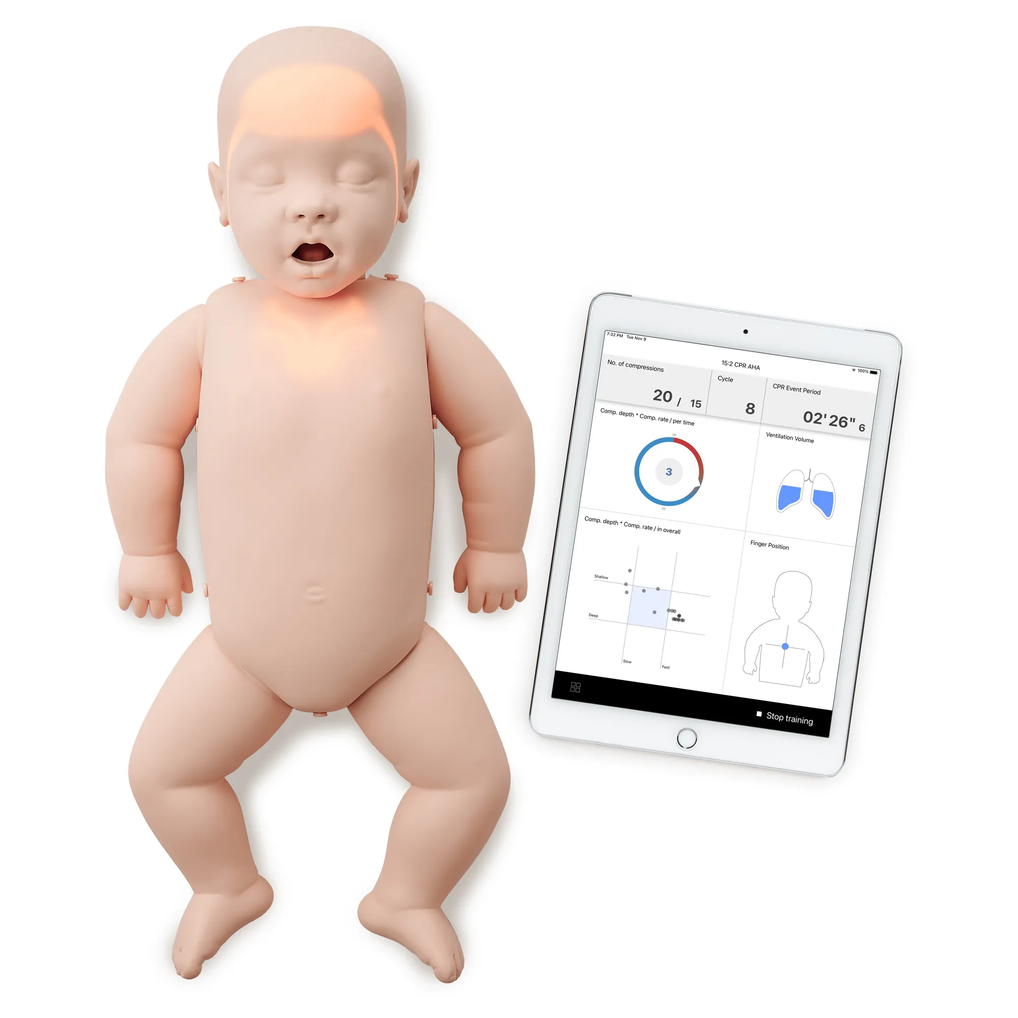 Brayden Baby Pro Manikin - White Light