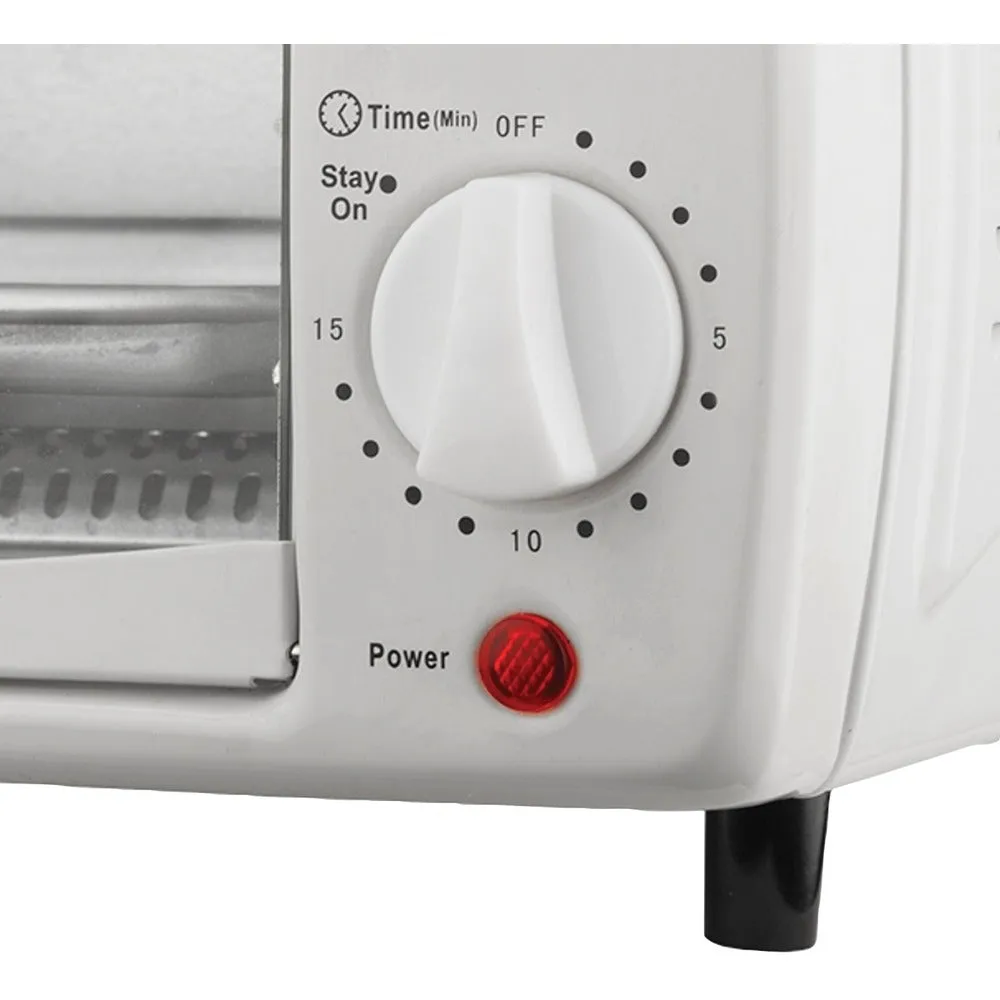 Brentwood Ts-345W 9-Liter 4 Slice Toaster Oven Broiler White