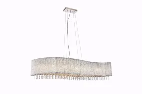 C121-2090D44C/RC - Regency Lighting: Influx 8 light Chrome Pendant Clear Royal Cut Crystal