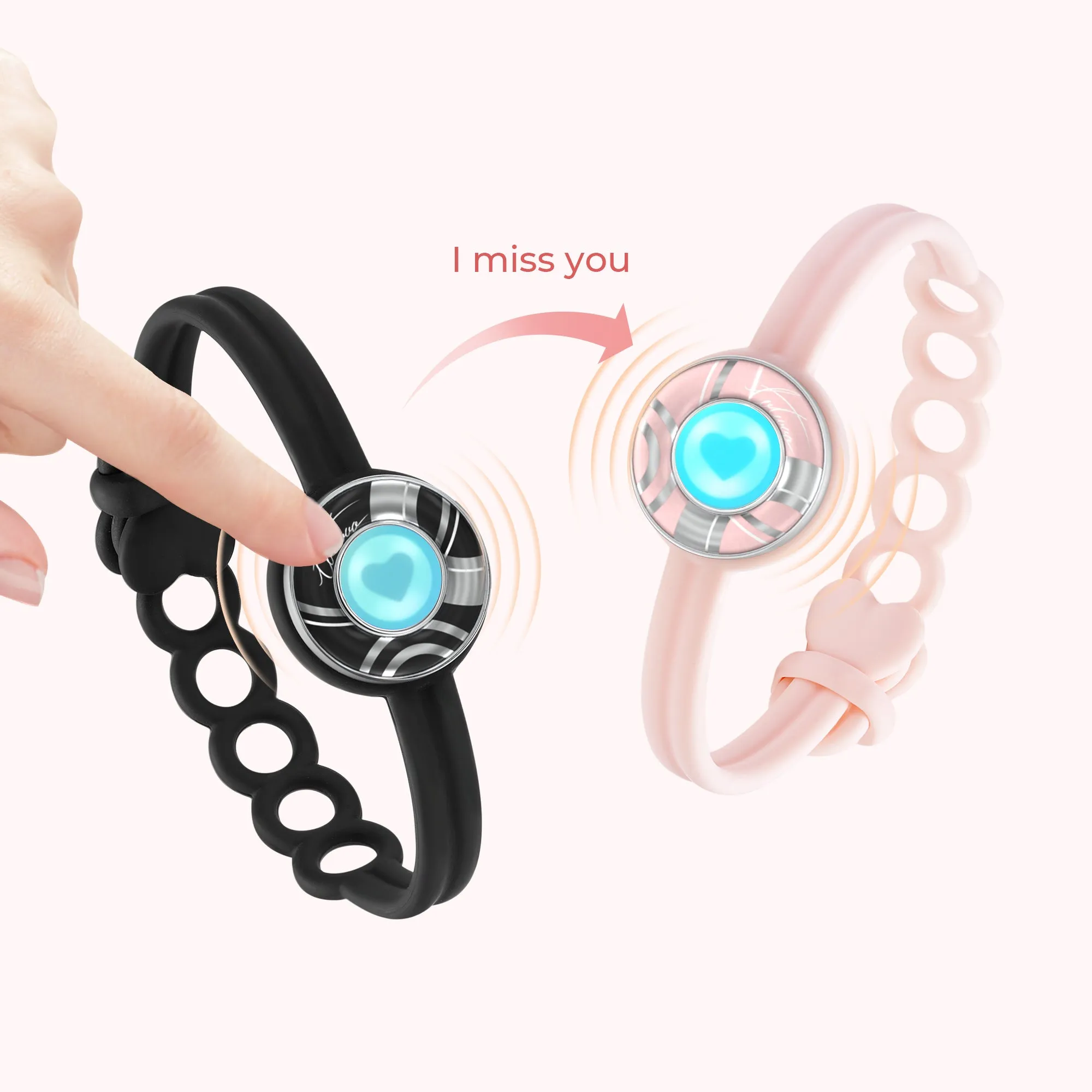 Candy Wave Touch Bracelet Single (Peach Blush）