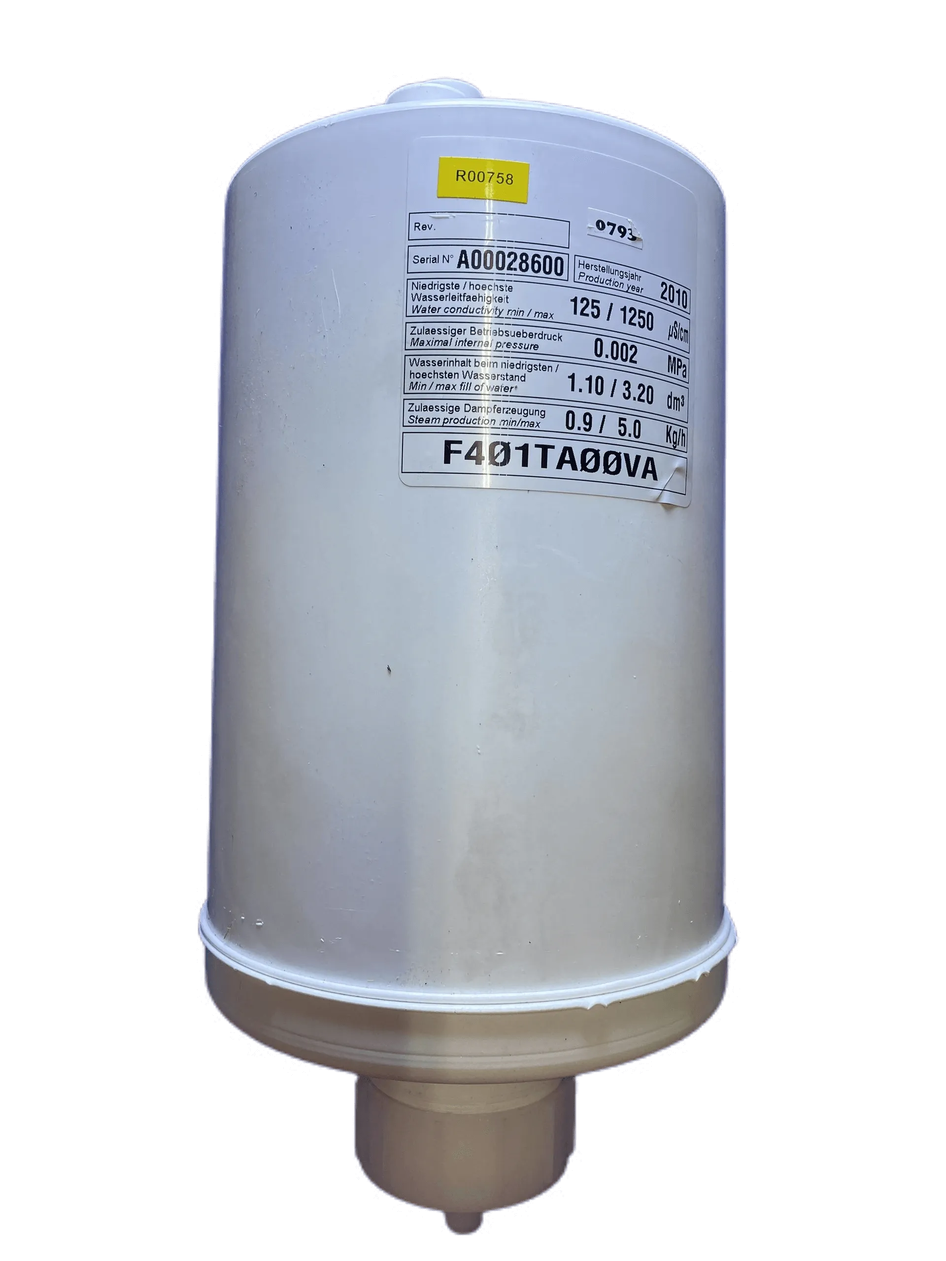 Carel F401TA0000 Air Conditioning Humidification Tank | Pex Parts