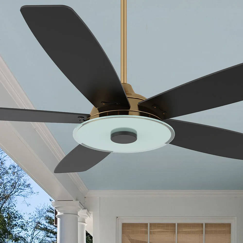 Carro Striker Smart Ceiling Fan with LED Light and Remote Outdoor/Indoor 52"