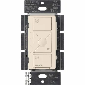 Caseta Wireless Smart Ceiling Fan Switch Single Pole Light Almond