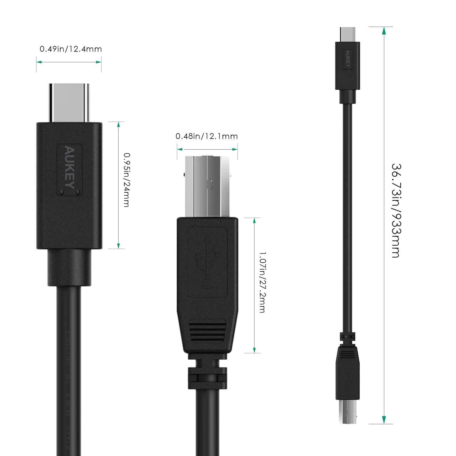 CB-C7 USB 2.0 USB-C To USB-B Cable
