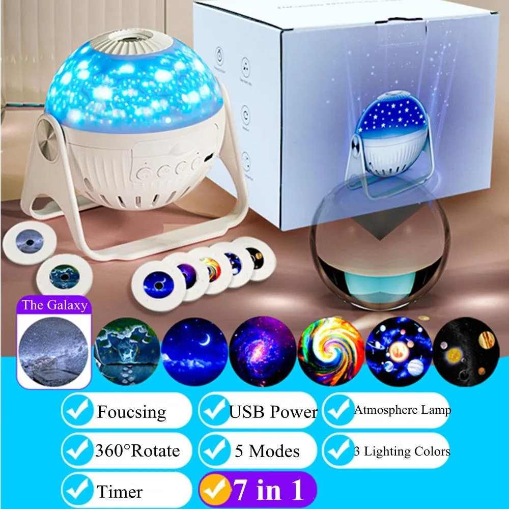 Celestial Dreamscape LED Star Projector - Illuminate Your World with Cosmic Light