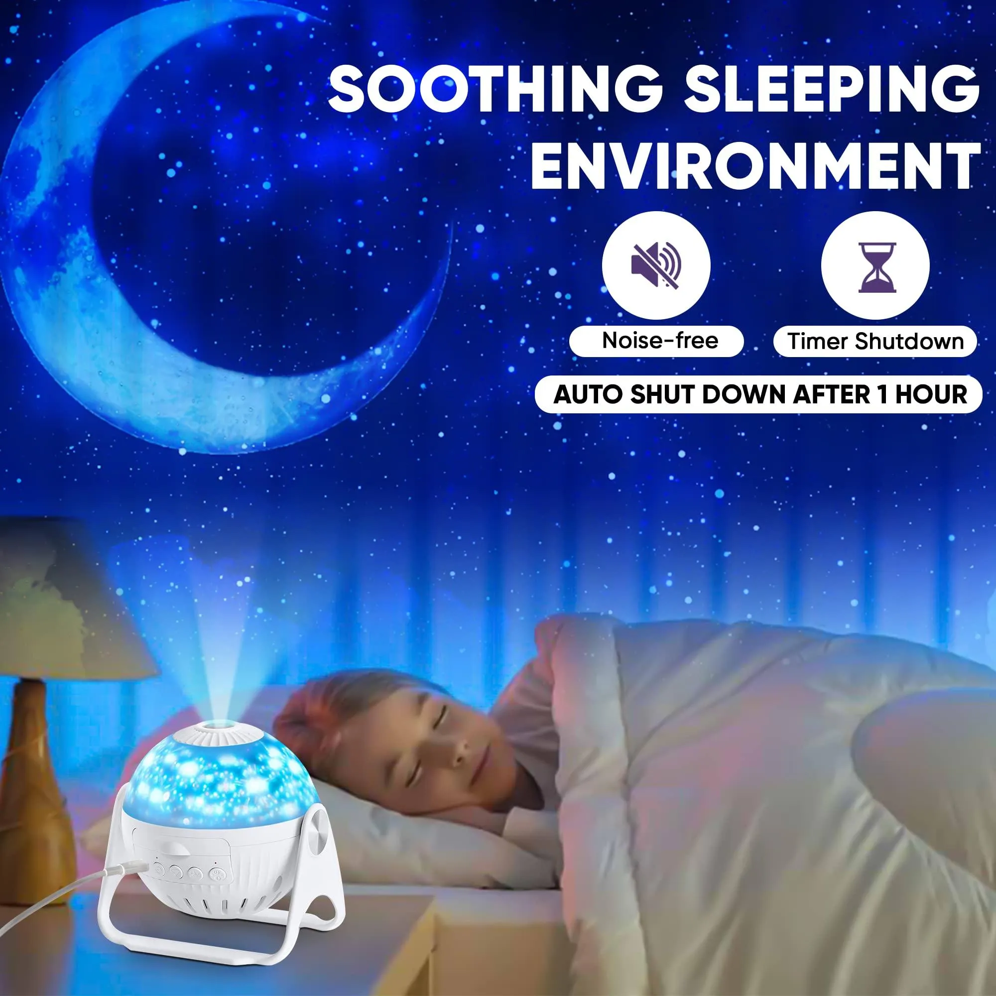 Celestial Dreamscape LED Star Projector - Illuminate Your World with Cosmic Light