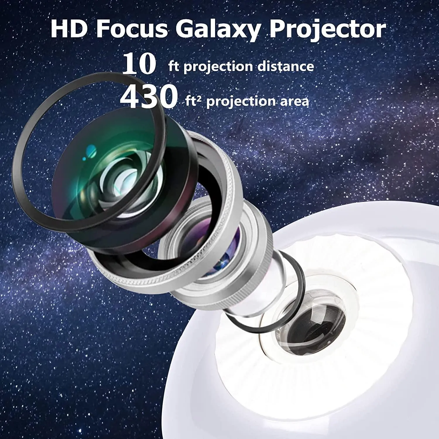 Celestial Dreamscape LED Star Projector - Illuminate Your World with Cosmic Light