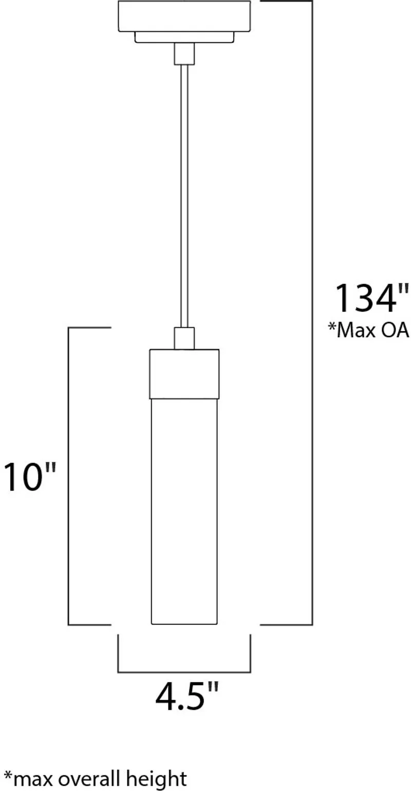 Cilandro I 4.5" Single Light Mini-Pendant in Satin Nickel