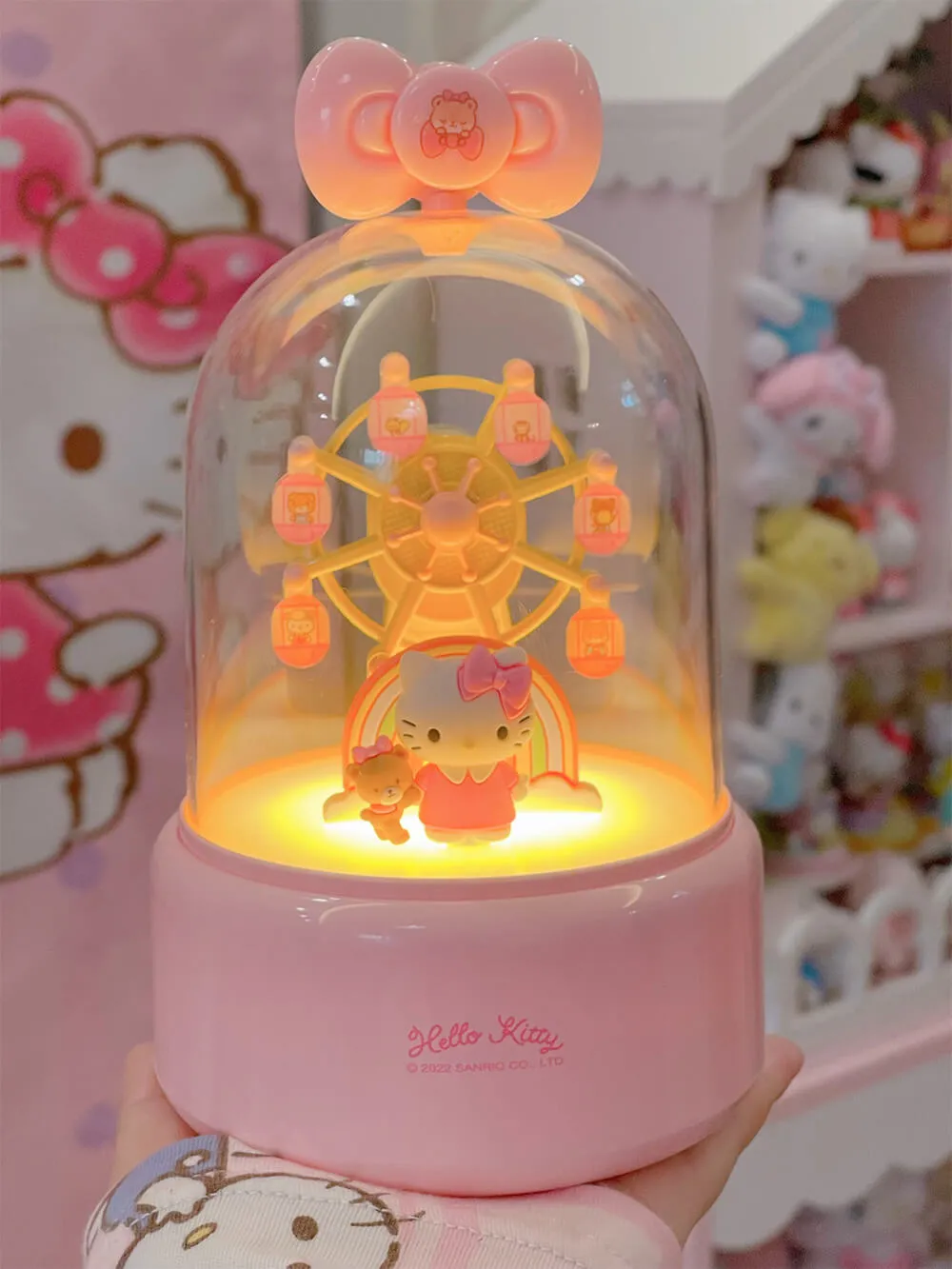 Cinnamoroll Rotating Ferris Wheel Music Box Night Lamp