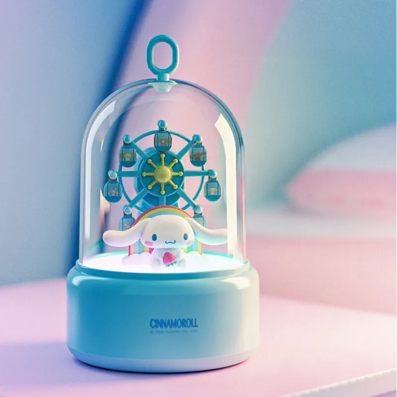 Cinnamoroll Rotating Ferris Wheel Music Box Night Lamp