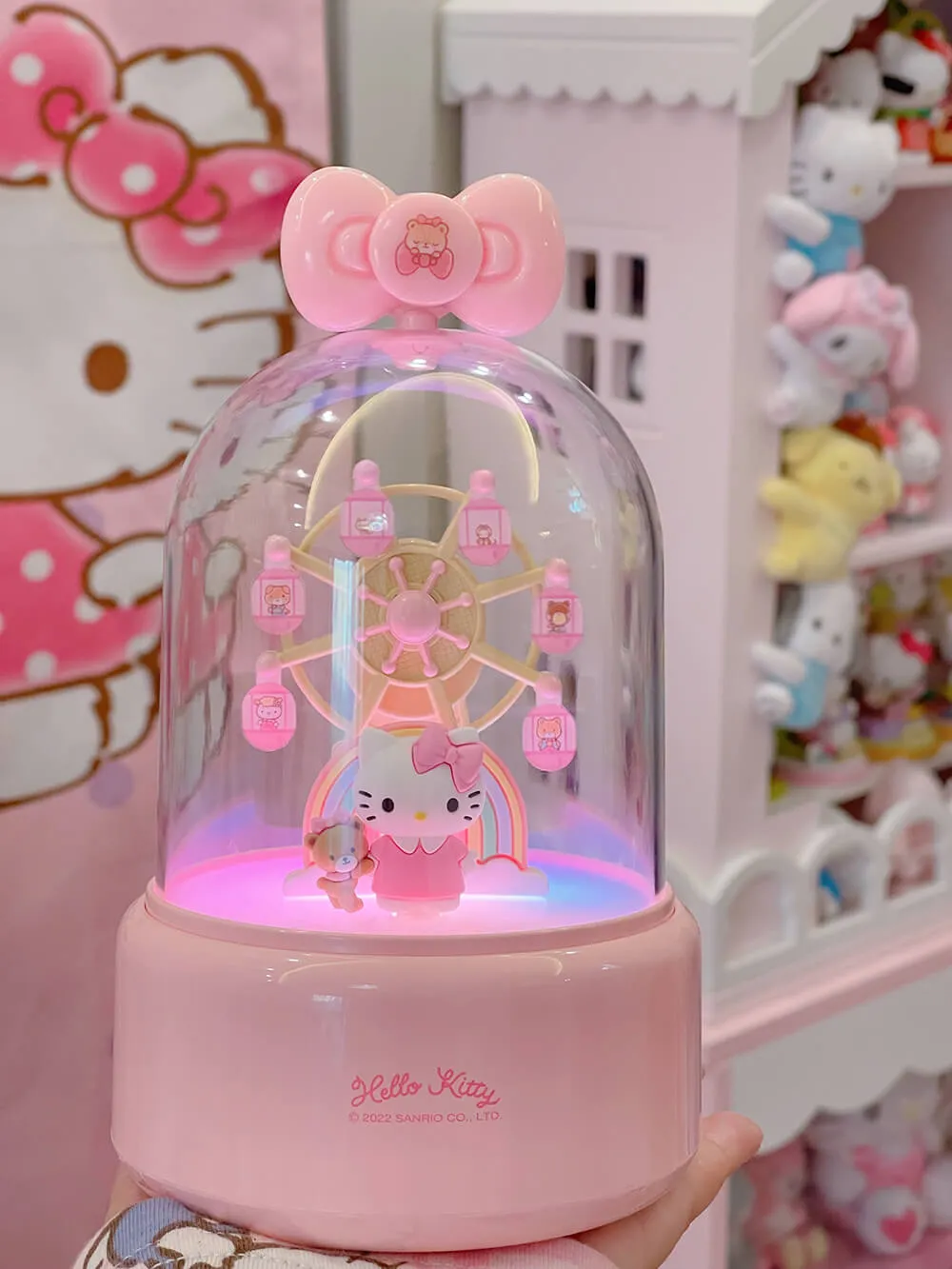 Cinnamoroll Rotating Ferris Wheel Music Box Night Lamp