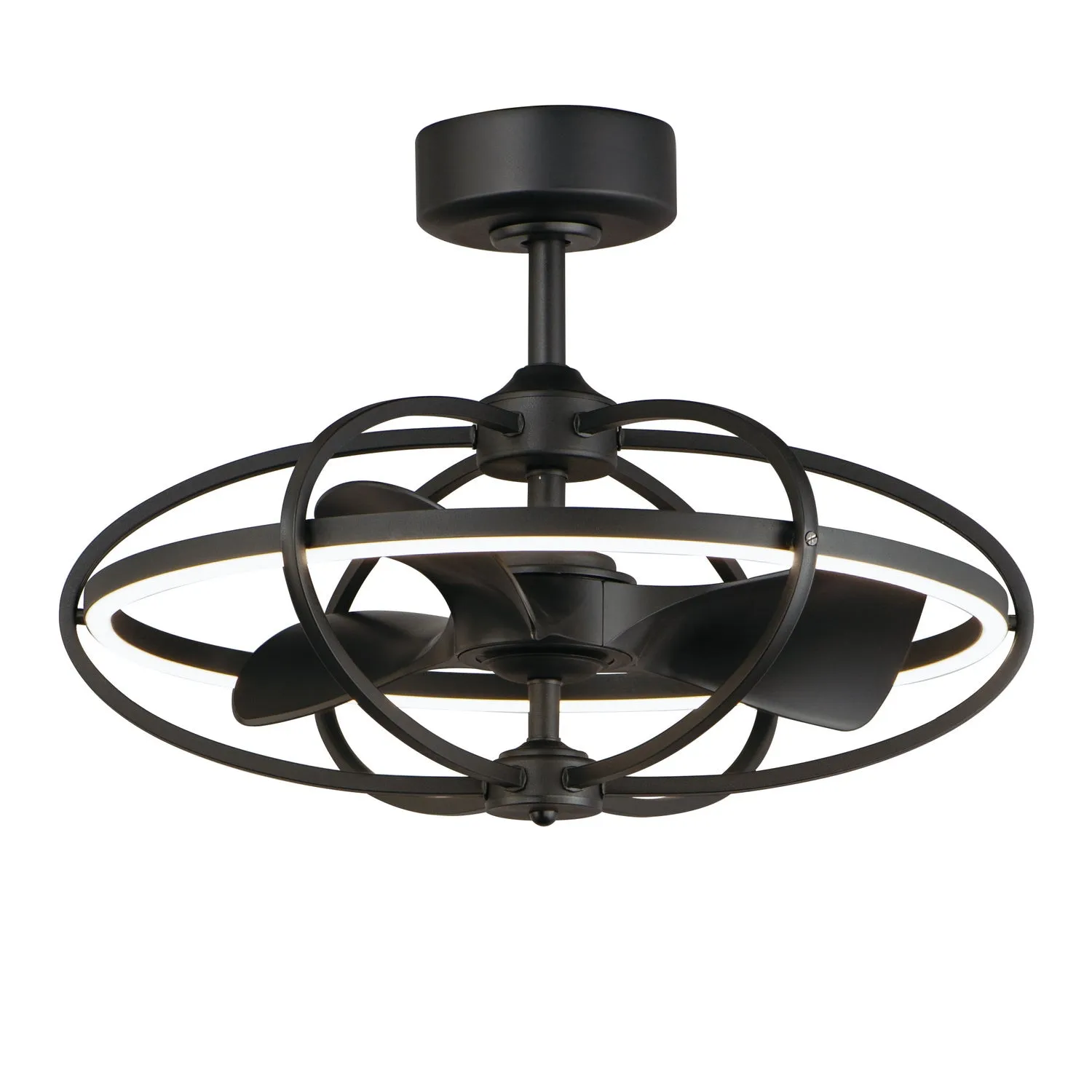 Corona Fan LED Fandelight in Black