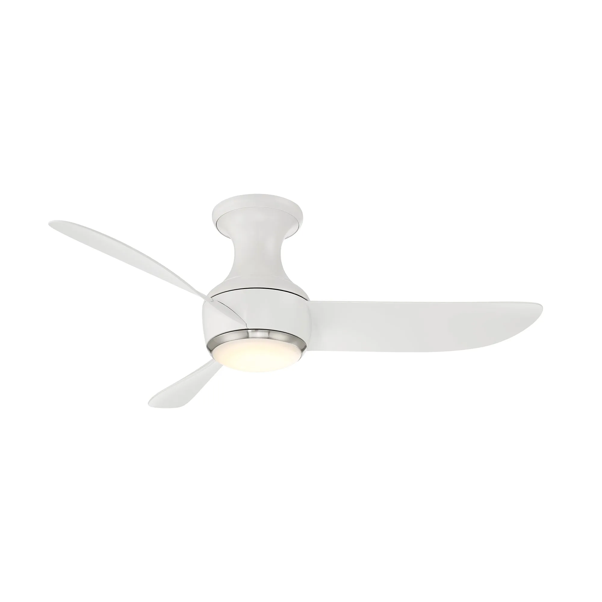 Corona Indoor/Outdoor LED Flush Mount Ceiling Fan