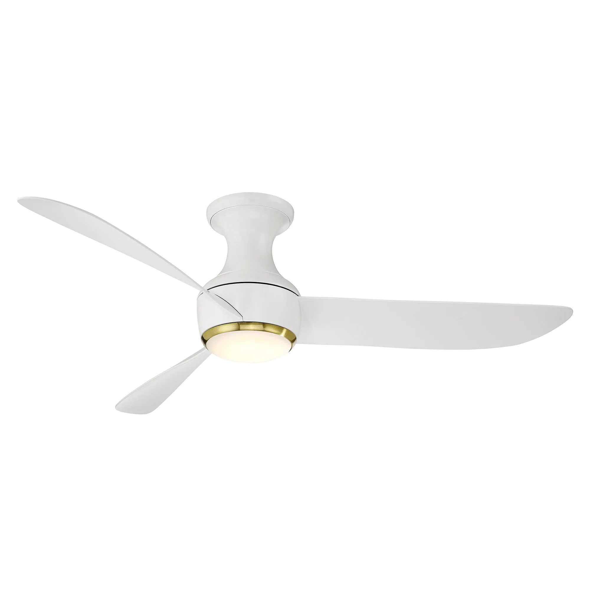 Corona Indoor/Outdoor LED Flush Mount Ceiling Fan