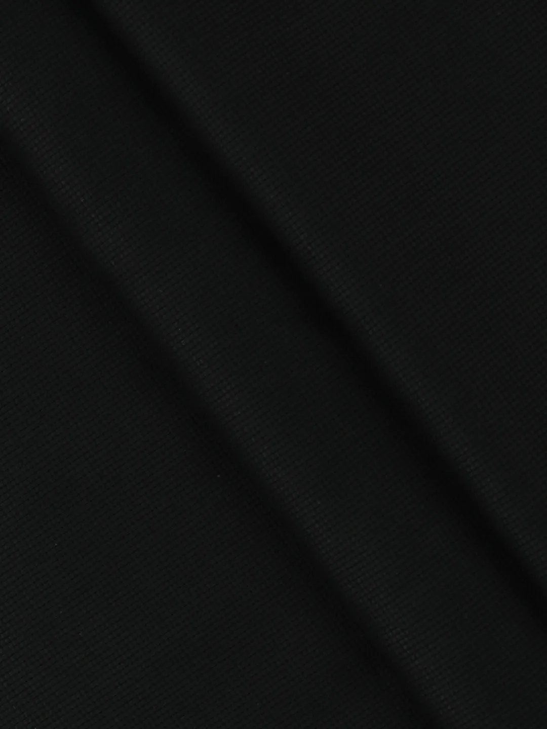 Cotton Rich Black Self design Shirting Fabric Hi-Tech
