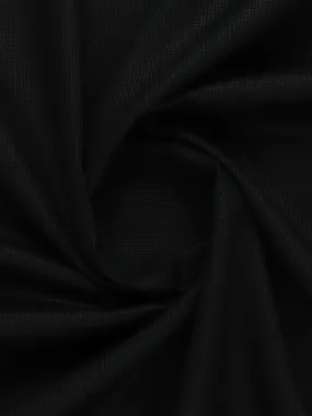 Cotton Rich Black Self design Shirting Fabric Hi-Tech