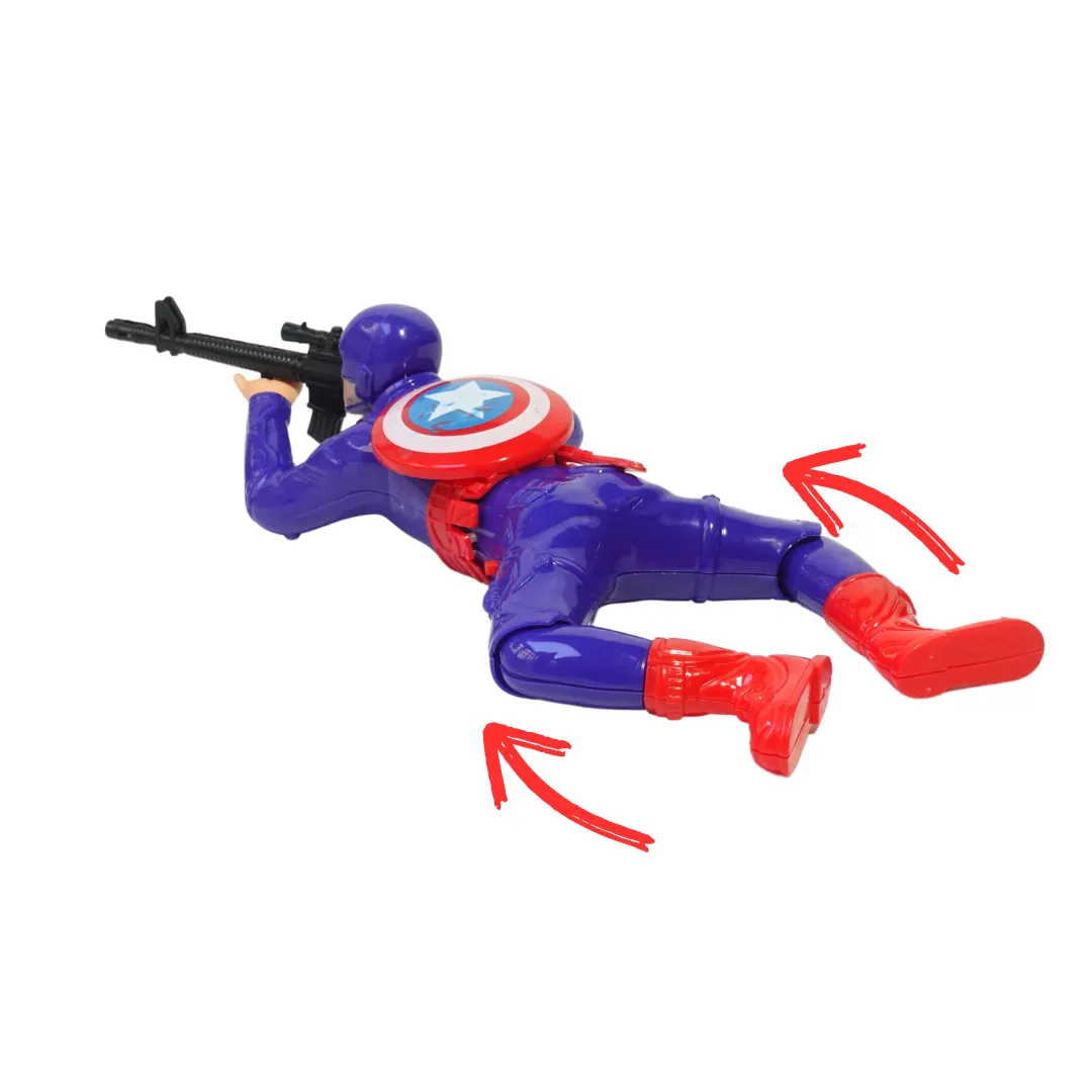 Crawling Captain America Toy for Kids