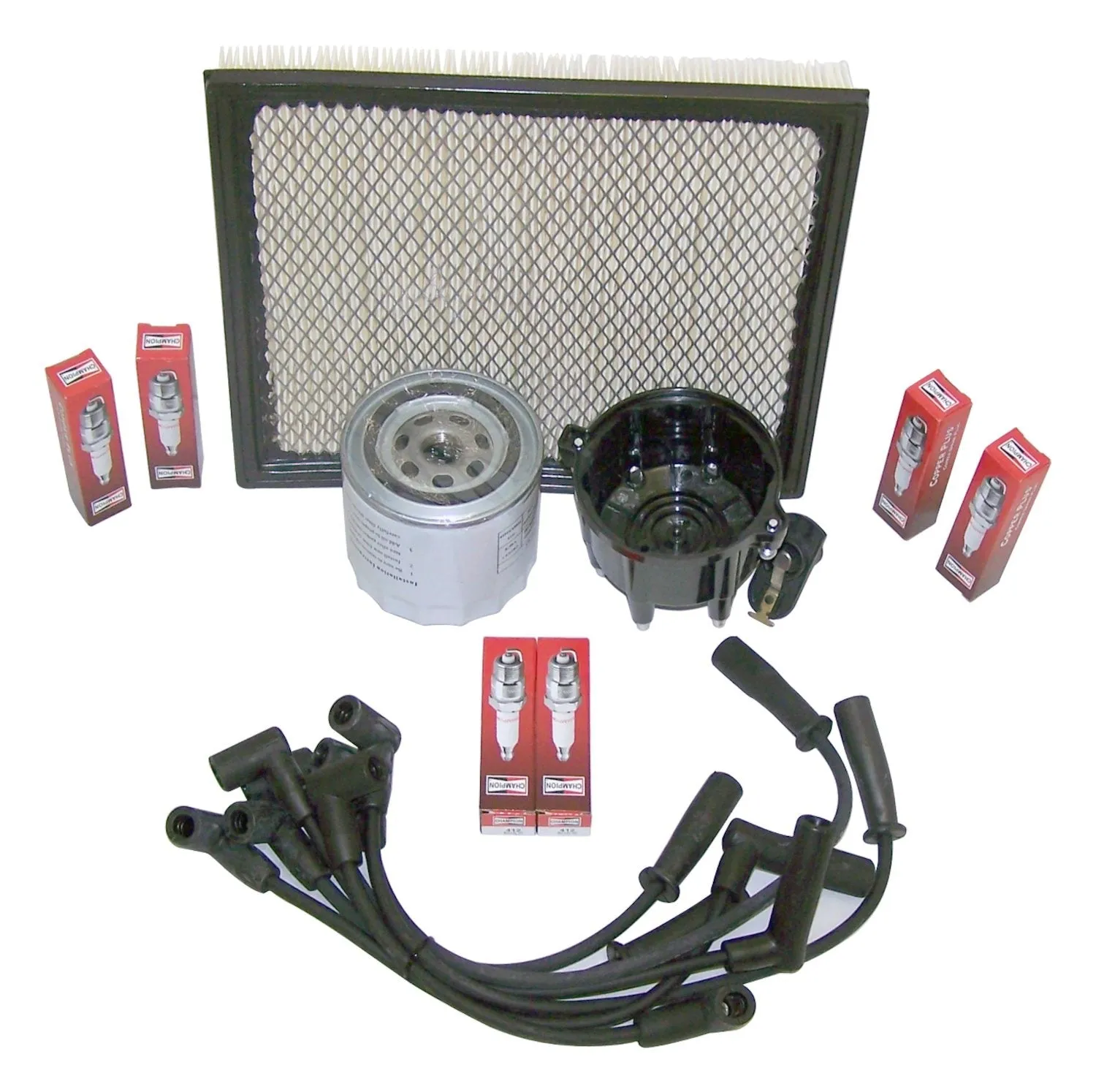 Crown Automotive Jeep Replacement TK11 Tune-Up Kit; Incl. Air Filter/Oil Filter/Spark Plugs;