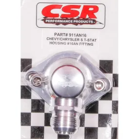 CSR Performance Chevy Swivel Thermostat Housing - Clear