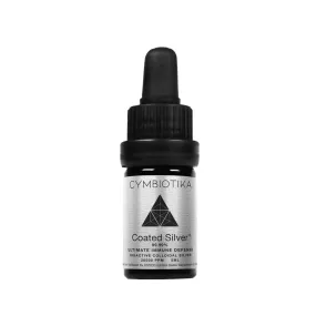 CYMBIOTIKA Colloidal Silver Liquid Supplement with Coated Silver, 20,000 PPM 5 ml