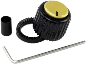 D'Addario Accessories LokNob Large - Black/Gold PW-LNL-01BG