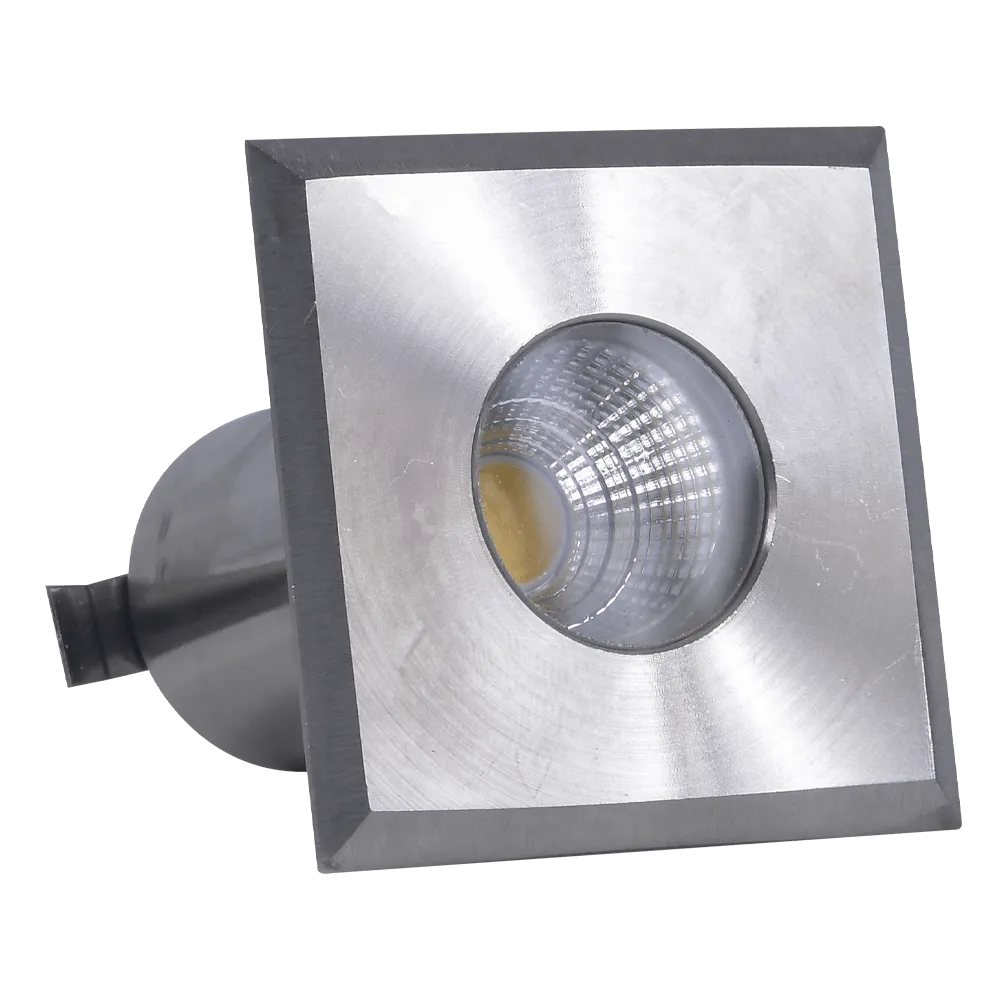 DMS52 3W COB LED Square Top Stainless Steel Waterproof In-Ground Landscape Well Light