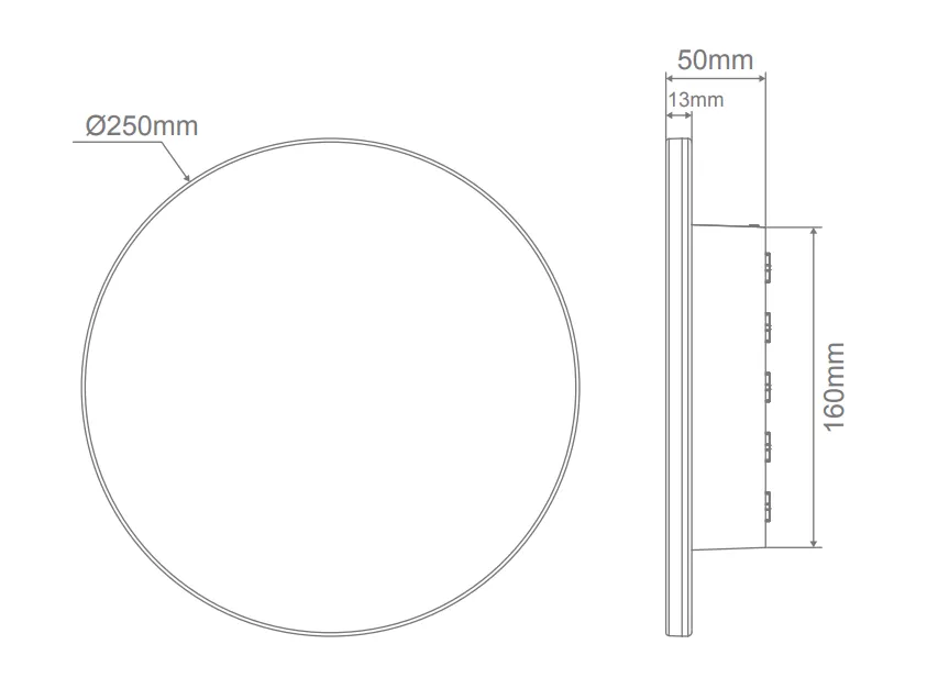 Domus HALO-15 RND 15W WB IP65 240V Wall Light