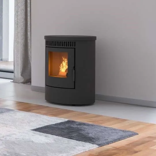 Duroflame Rinus 7kW Pellet Stove, Freestanding, Ecodesign Approved, Defra Approved