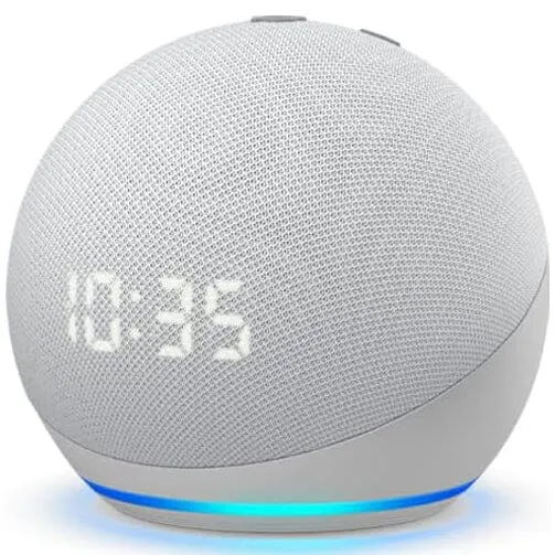 Echo Dot (4th Gen) | Smart Speaker With Clock and Alexa  (Refurbished)