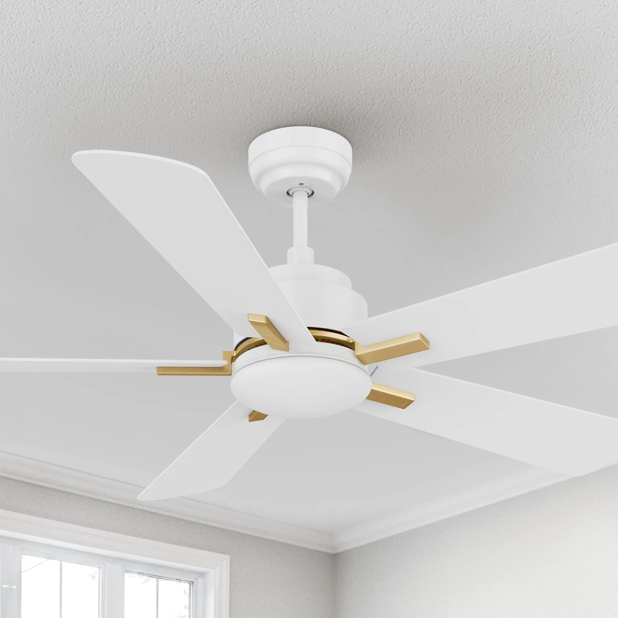 Elgin Outdoor Ceiling Fan with Dimmable LED Light Remote-Smart 52"