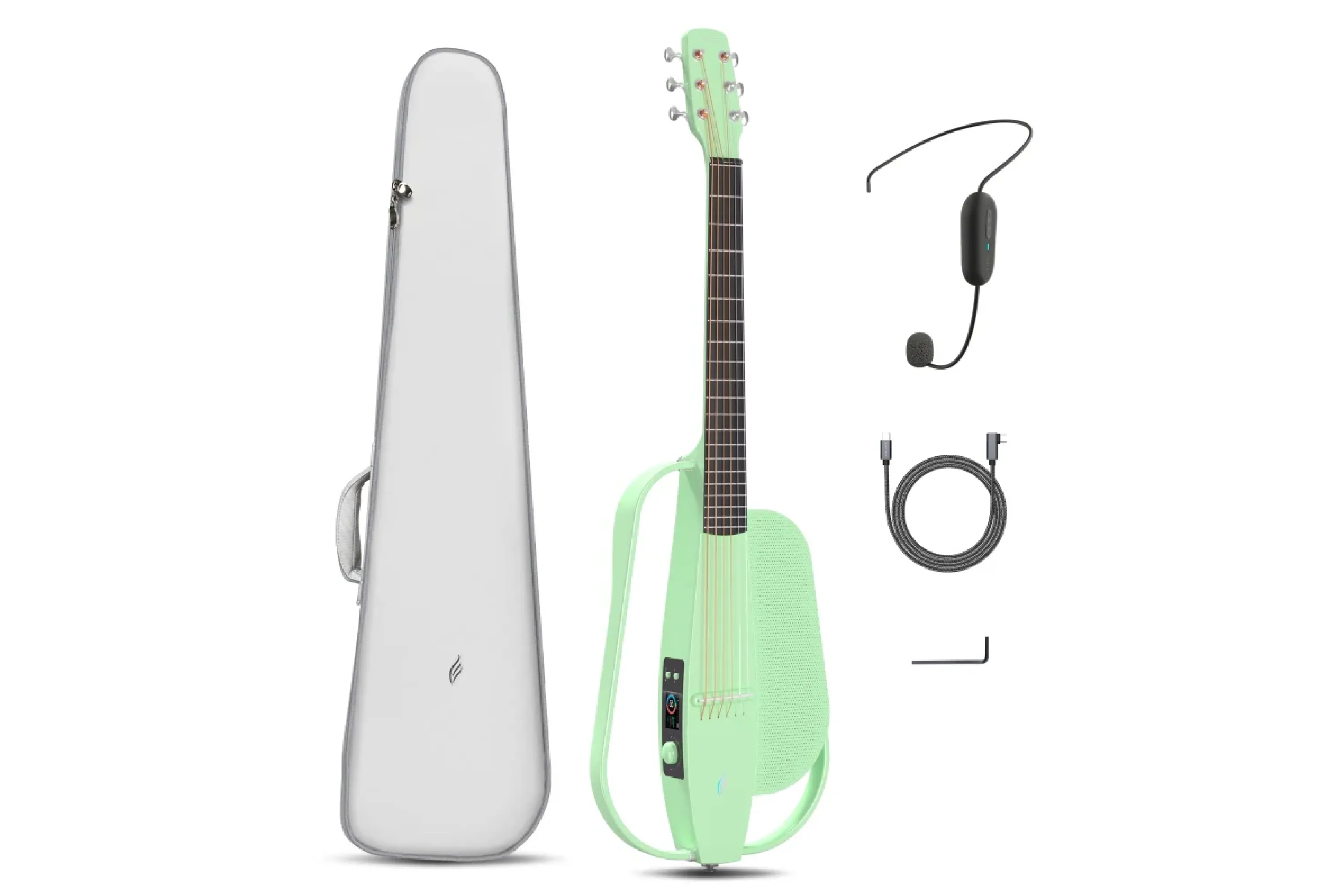 Enya NEXG SE Carbon Fiber Smart Audio Guitar - Green