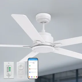 Essex Ⅱ Smart Ceiling Fan with LED Light and Remote Outdoor/Indoor 56"