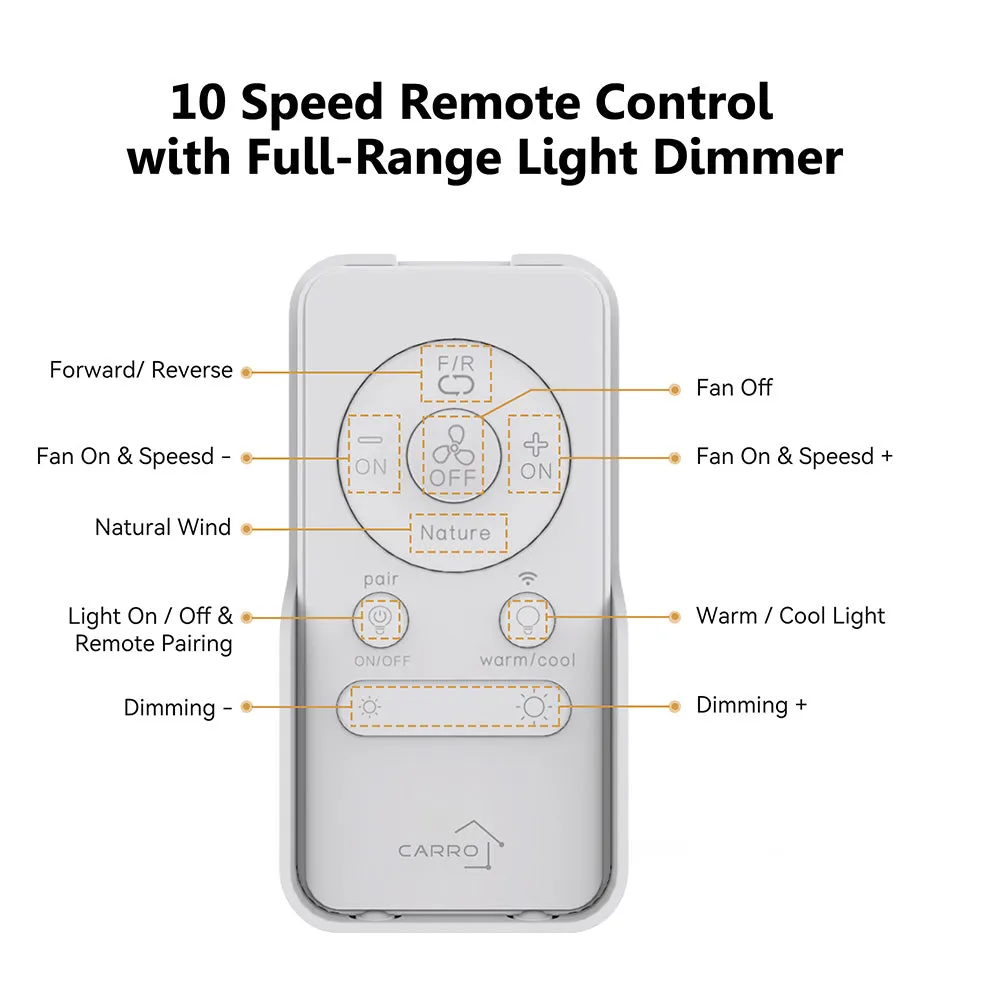 Essex Smart Ceiling Fan with LED Light and Remote Outdoor/Indoor 56"