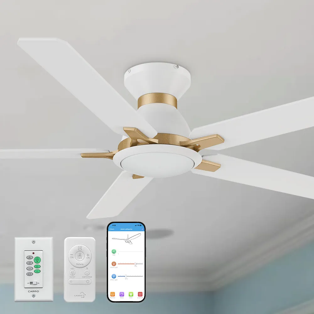 Essex Ⅱ Smart Low Profile Ceiling Fan with LED Light Outdoor/Indoor 52”