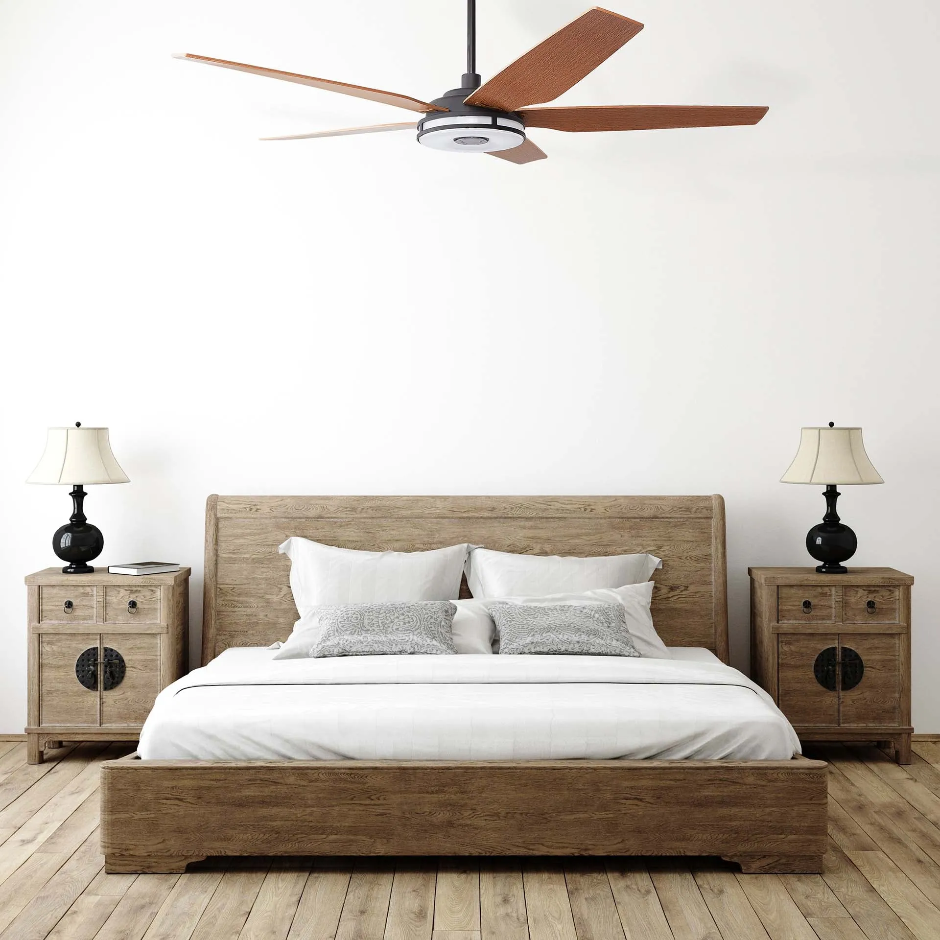 Explorer Smart Ceiling Fan with LED Light and Remote Outdoor/Indoor 56"